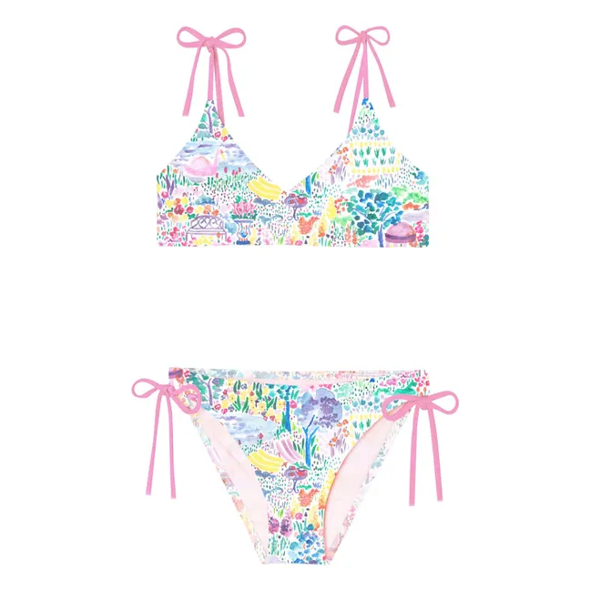 Maillot de Bain 2 Pièces Bloom Parc Fibres Recyclées | Rose pâle