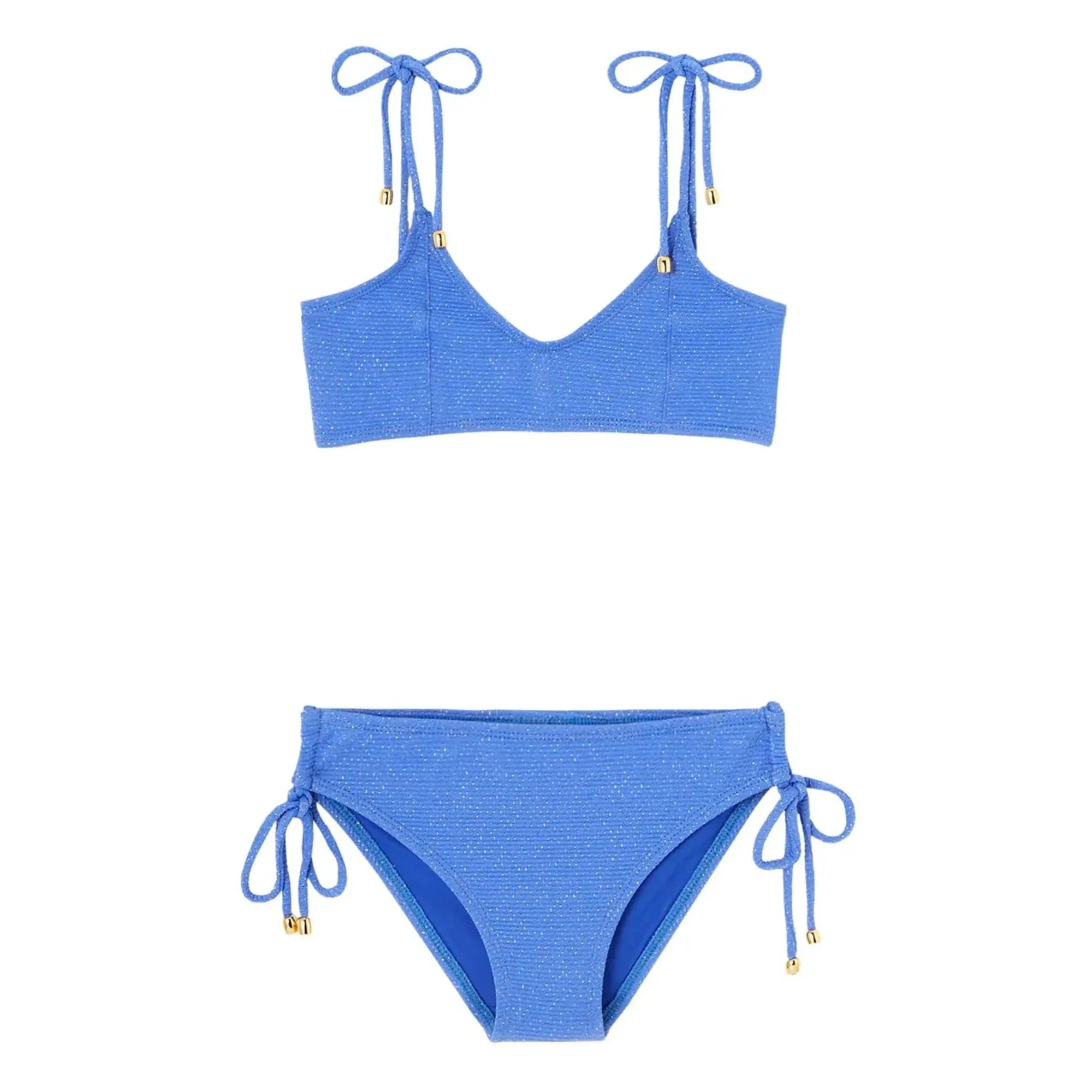 Lison Paris Cobalt Bahamas Metallic 2-Piece Swimsuit
