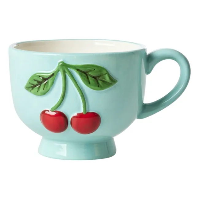 Taza de cerámica Cereza | Azul
