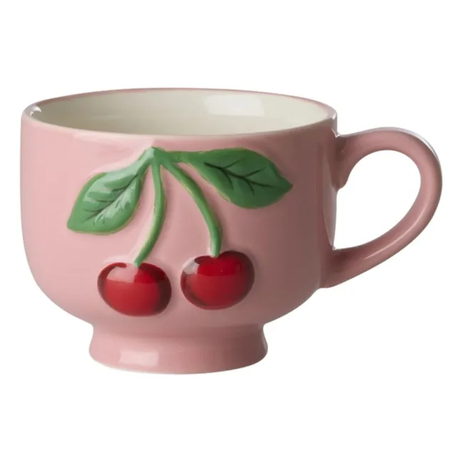 Taza de cerámica Cereza | Rosa
