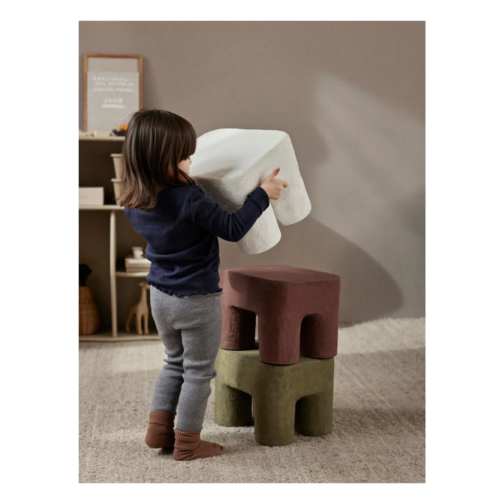Tabouret Podo | Vert kaki- Image produit n°2