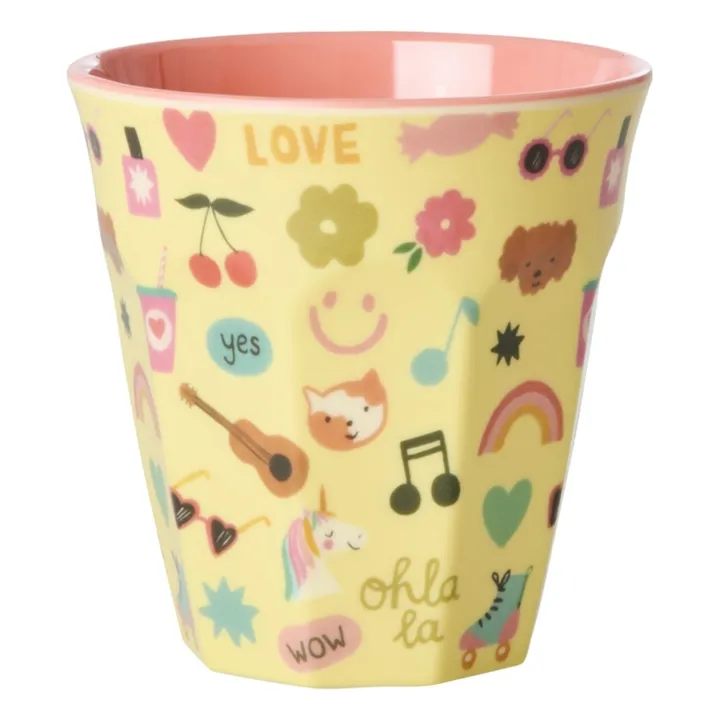 Unicorn tumbler | Pale yellow- Product image n°0