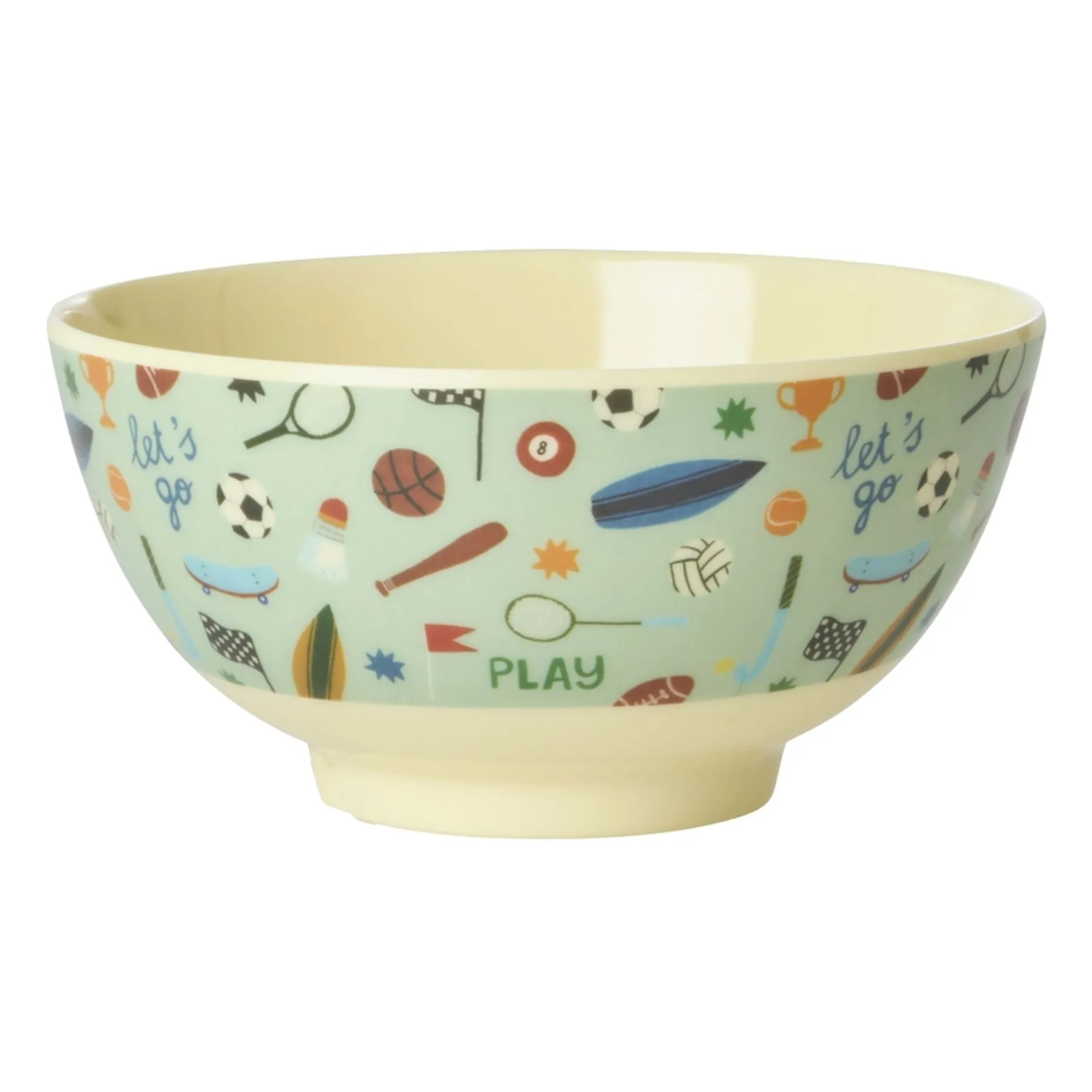Rice Light Blue Melamine Bowl Sport