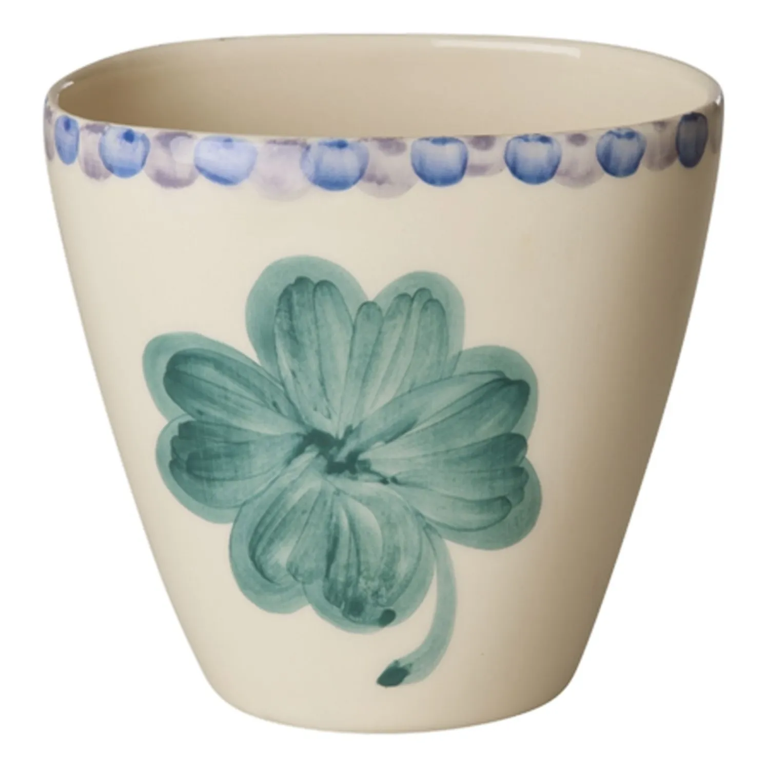 Rice Ecru Ceramic Mug Shamrock