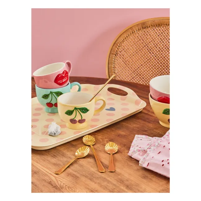 Mug en céramique Cerise | Bleu