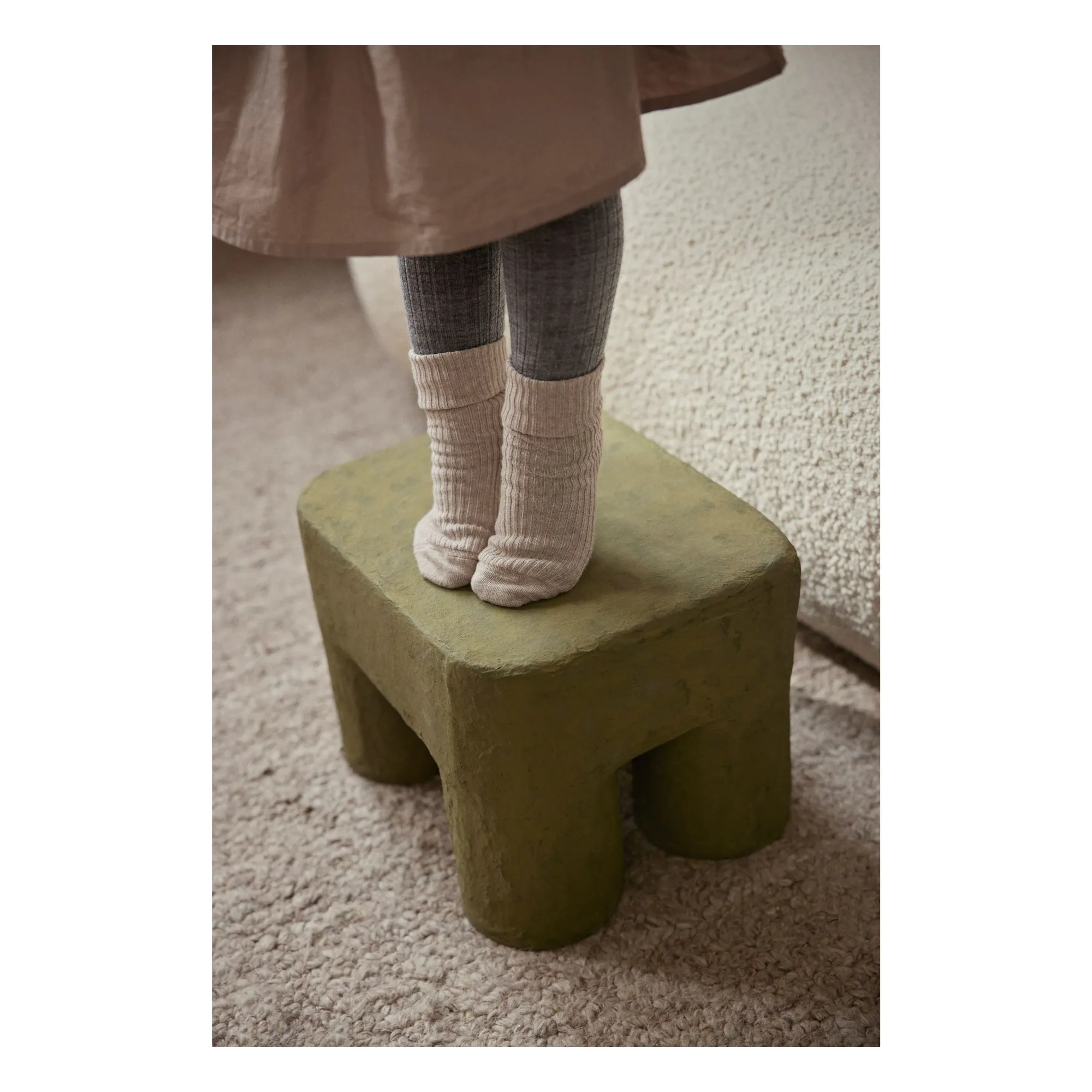 Tabouret Podo | Vert kaki- Image produit n°1