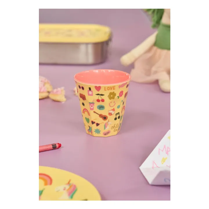 Unicorn tumbler | Pale yellow- Product image n°1