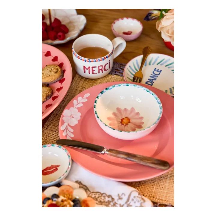 Bol en céramique Fleur | Rose pâle- Image produit n°1