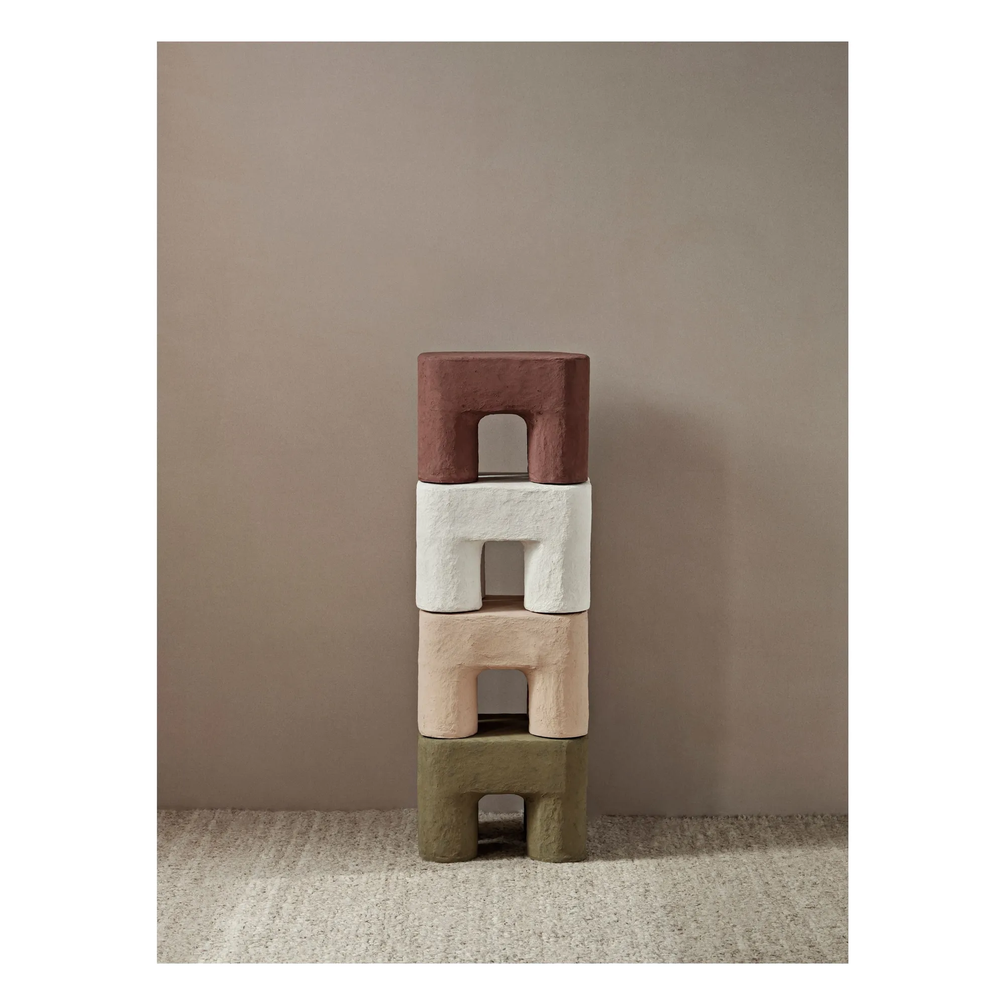 Tabouret Podo | Vert kaki- Image produit n°4