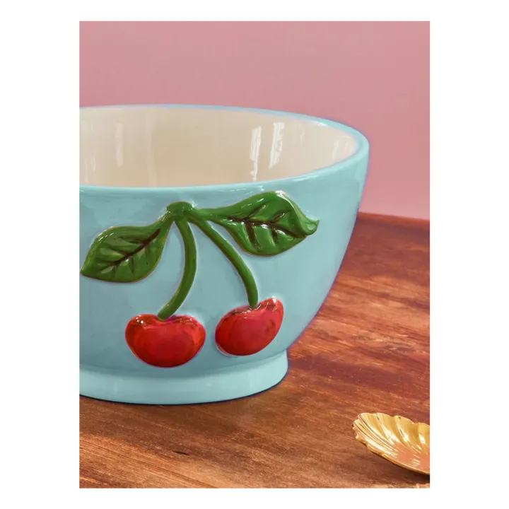 Bol en céramique Cerise | Bleu- Image produit n°2