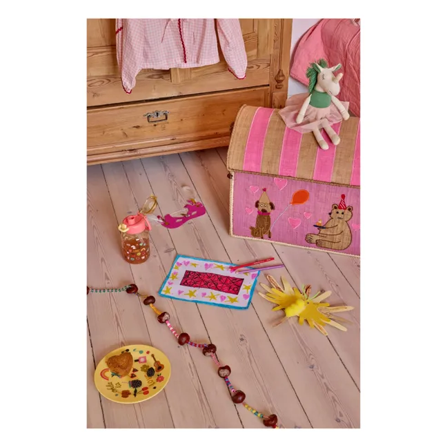 Assiette en mélamine Licorne | Jaune pâle