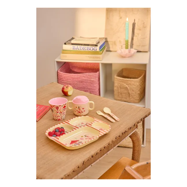 Tasse d'apprentissage en mélamine Fun Fair | Rose