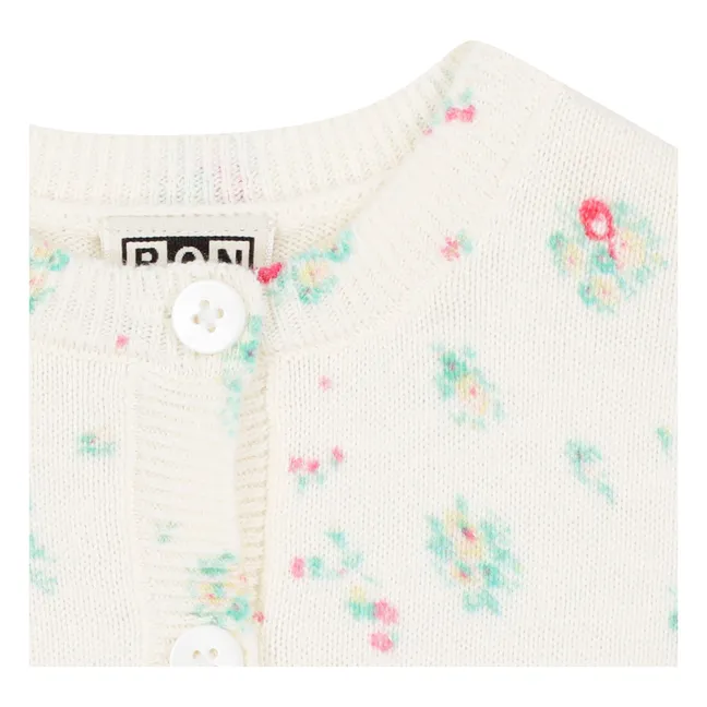 Cárdigan Lilet Bouquets | Crema