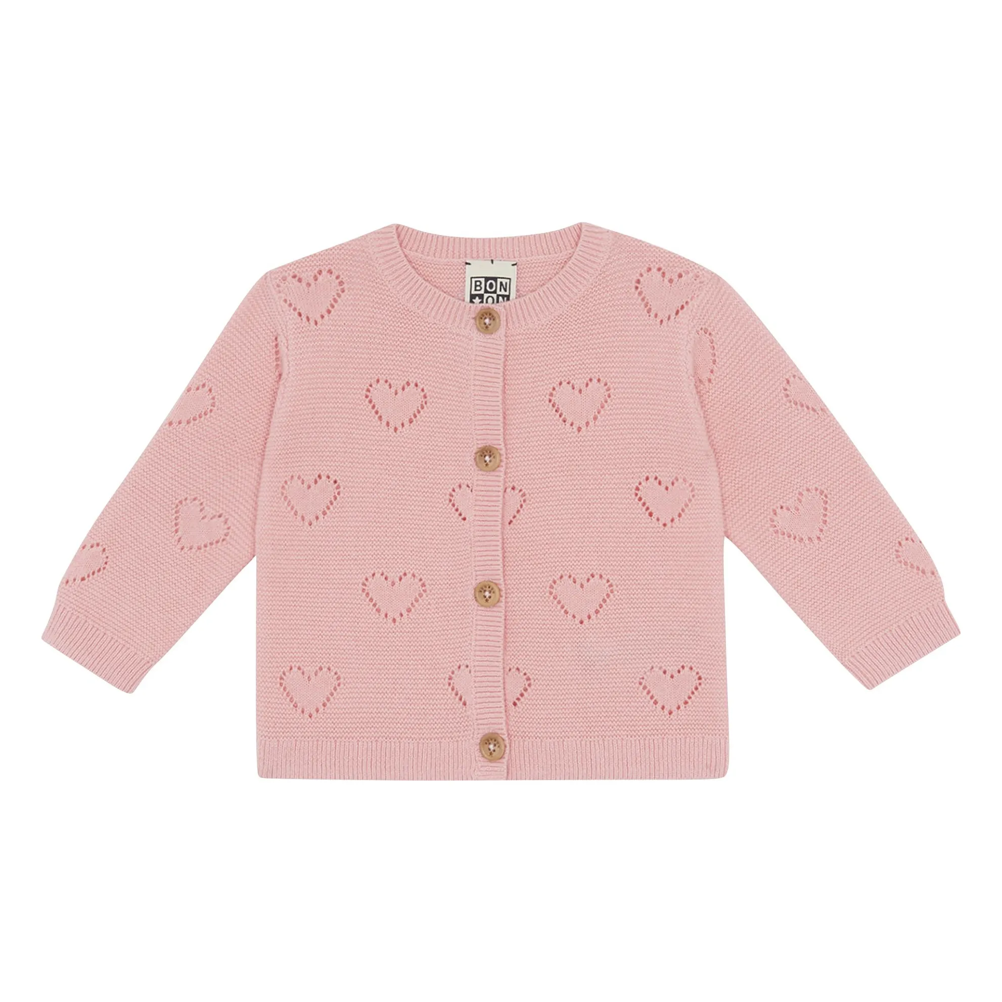 Bonton Dusty Pink Cardigan Lilet Coe Cœurs