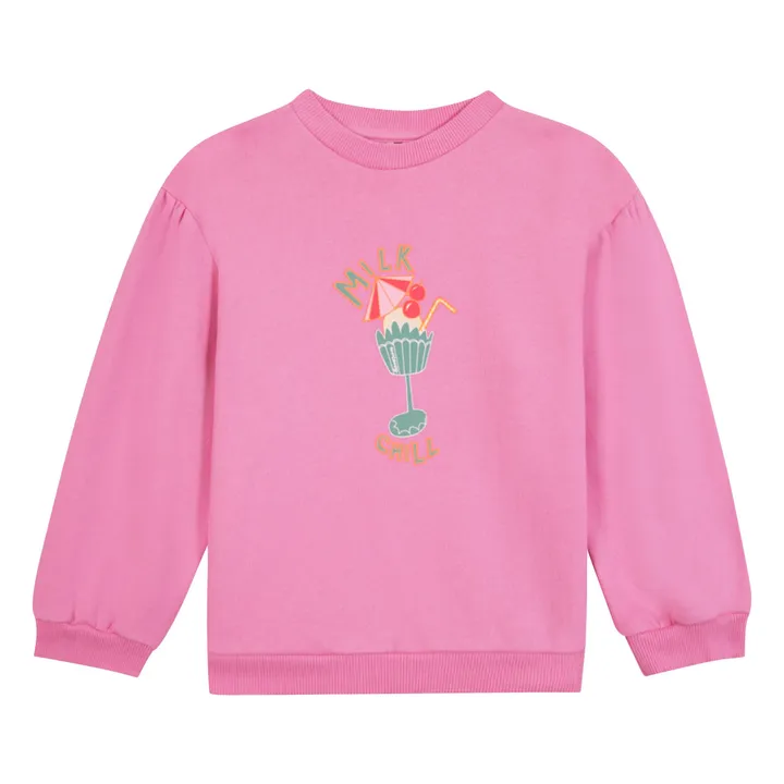 Nolwen Chill sweatshirt | Candy pink- Product image n°0