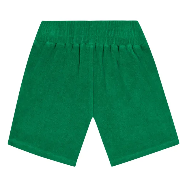 Pantalones cortos de rizo Nono | Verde esmeralda