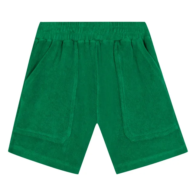 Pantalones cortos de rizo Nono | Verde esmeralda