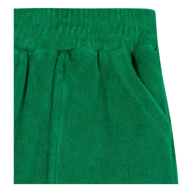 Nono Towelling Shorts | Emerald green
