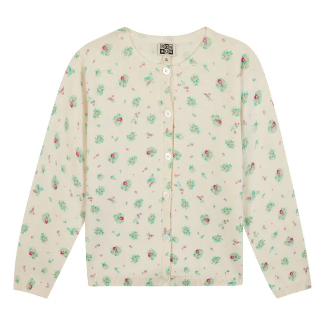 Gilet Lilou Coco Bouquets | Crème