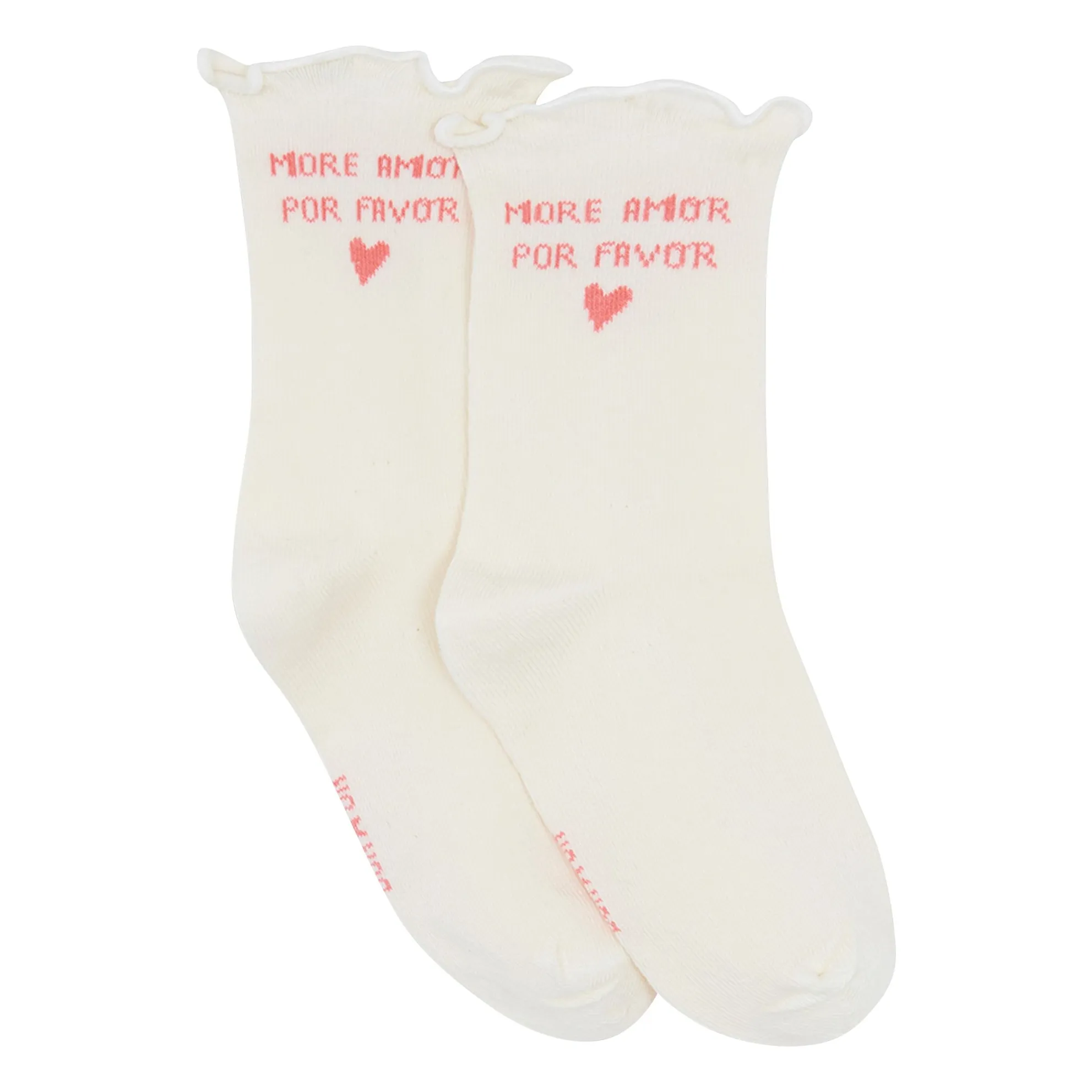 Bonton Ecru More Amor Socks