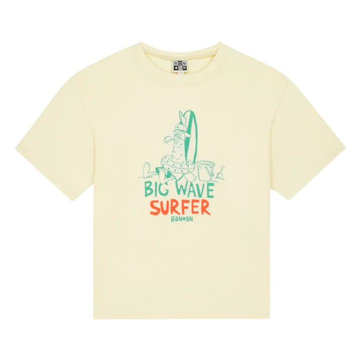 T-shirt Livo Big Wave | Vanille- Image produit n°3