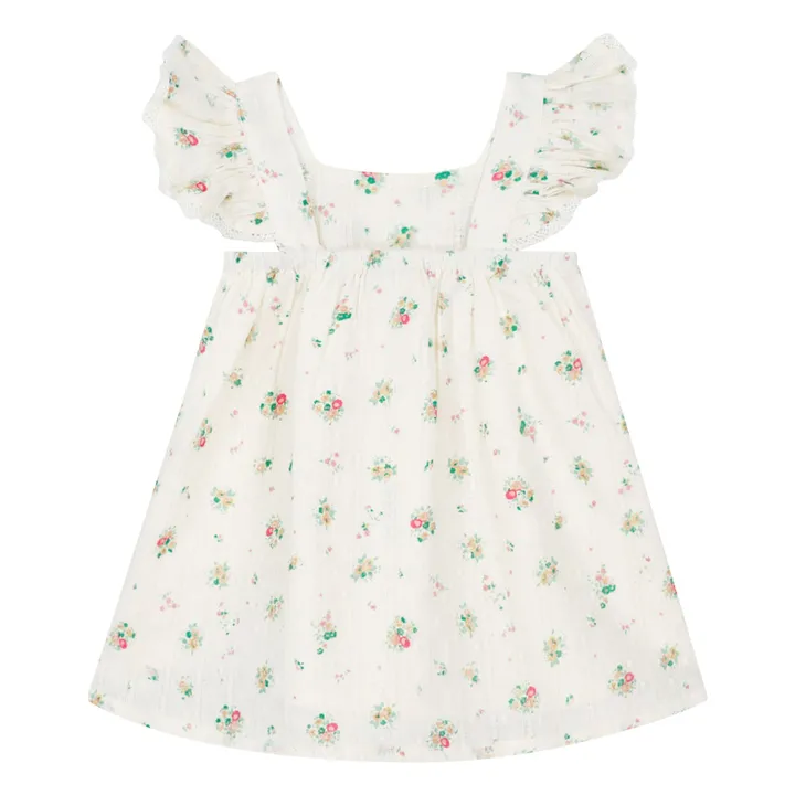 Vestido Pointelle Nadine Bouquets | Blanco- Imagen del producto n°2