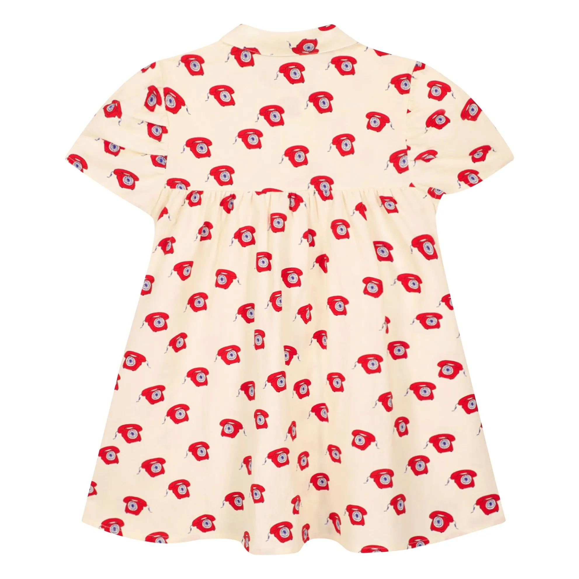 Robe Chemise Lulu Téléphones | Rouge- Image produit n°2