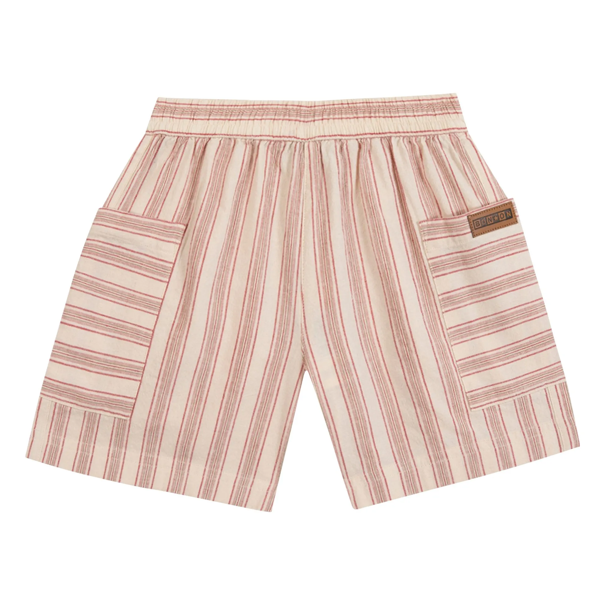 Bonton Cream Striped Lois Shorts