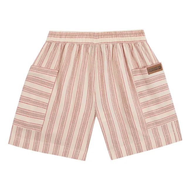 Pantalones cortos Lois a rayas | Crema