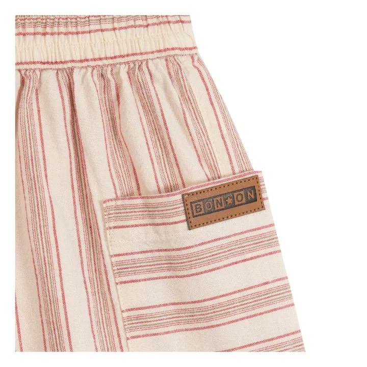 Pantalones cortos Lois a rayas | Crema- Imagen del producto n°1