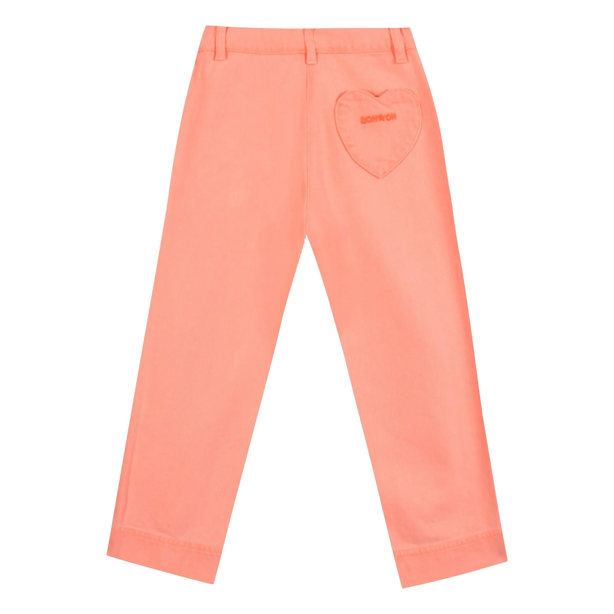 Pantalon Poche Cœur Lakiko | Corail- Image produit n°2