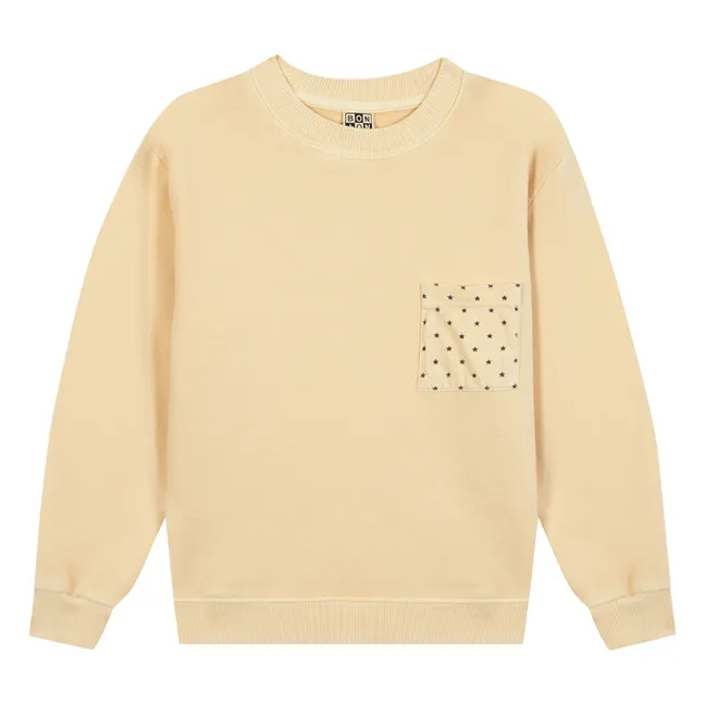 Sudadera con bolsillo de estrella Narciss | Vainilla