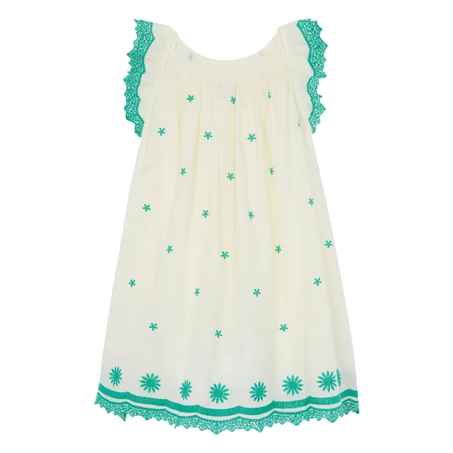 Robe Lena Volants | Ecru