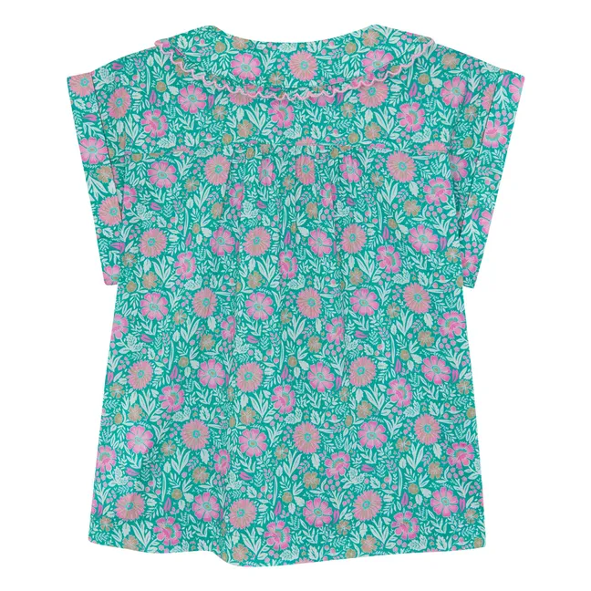 Camisa con cuello Claudine Lorelei Flowers | Lila
