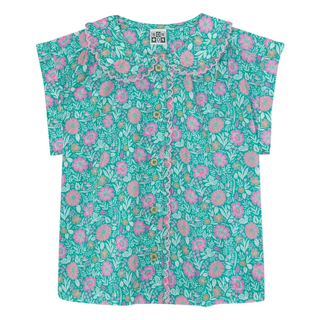 Claudine collar shirt Lorelei Flowers | Lilac