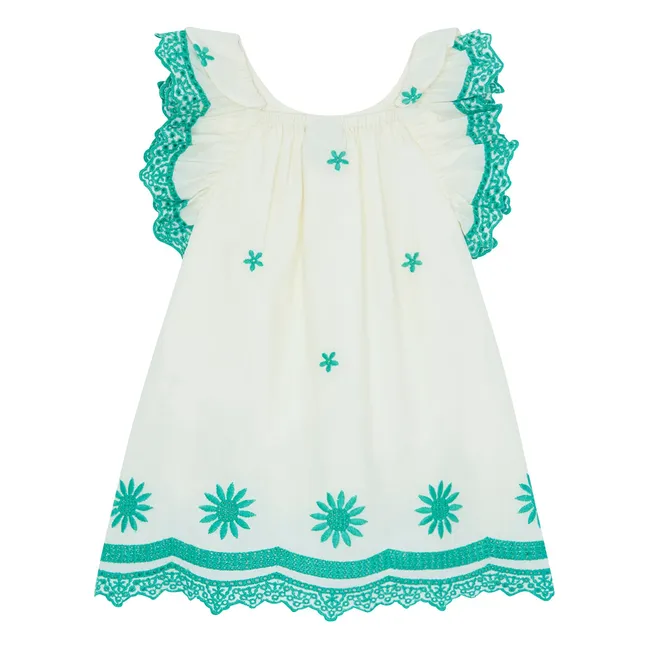 Anna Embroidered Dress | Ecru