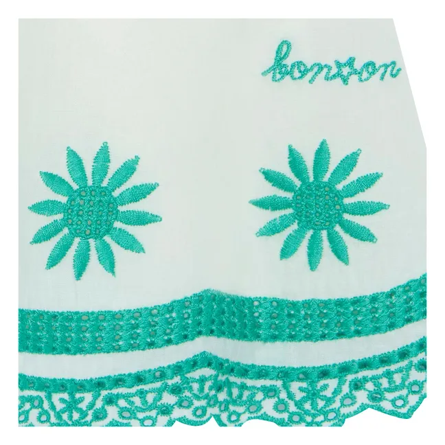 Anna Embroidered Dress | Ecru