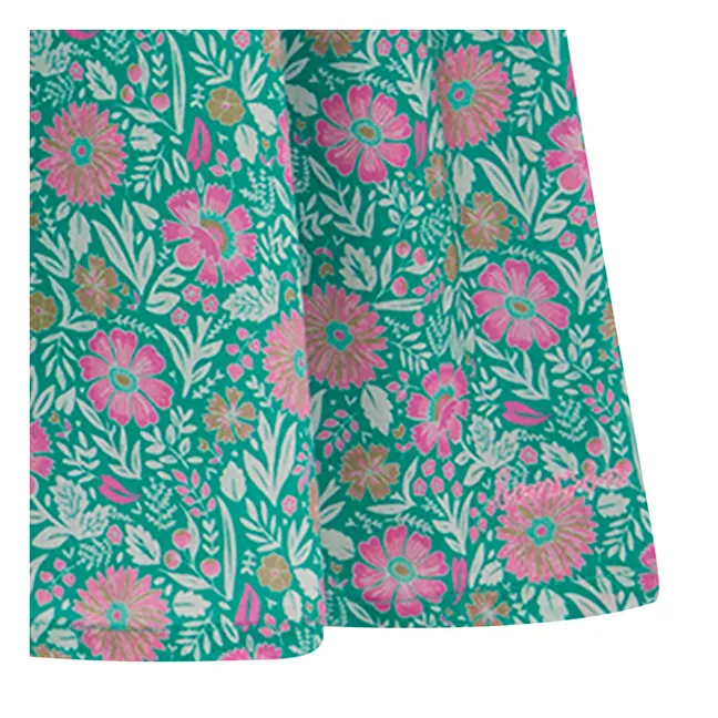 Vestido de flores de georgette | Lila