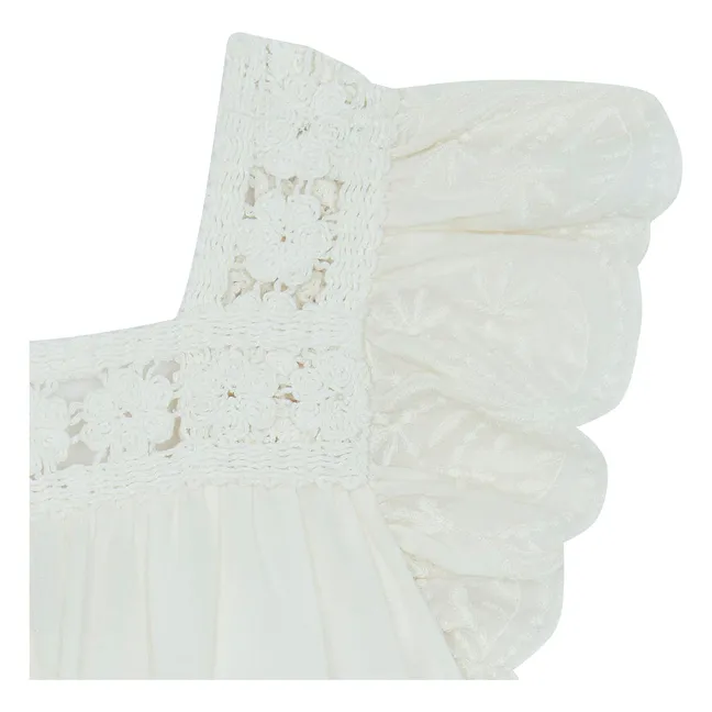 Nereide Crochet Dress | Ecru