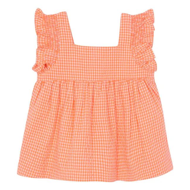 Top Nelly Carreaux | Salmón