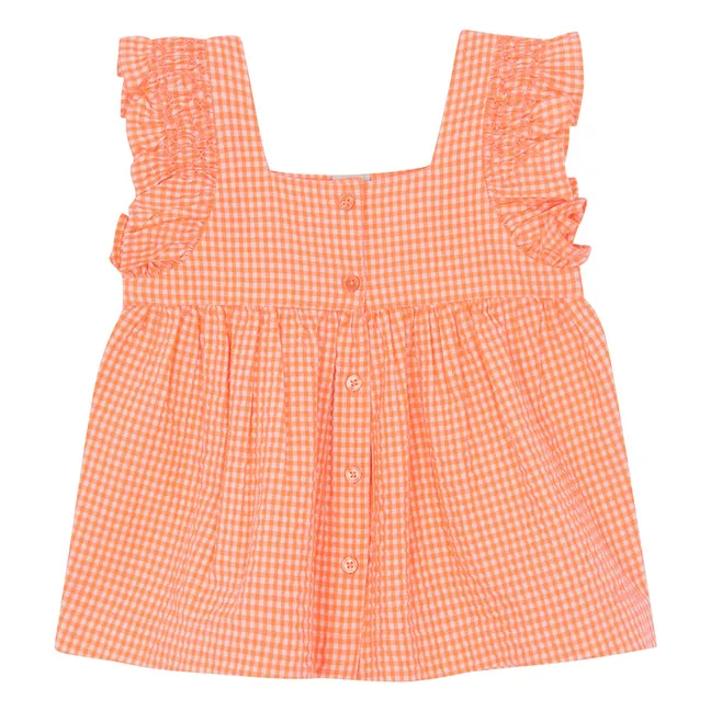 Top Nelly Carreaux | Salmón