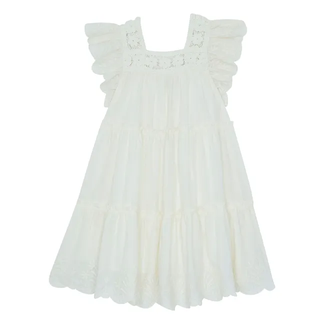 Nereide Crochet Dress | Ecru
