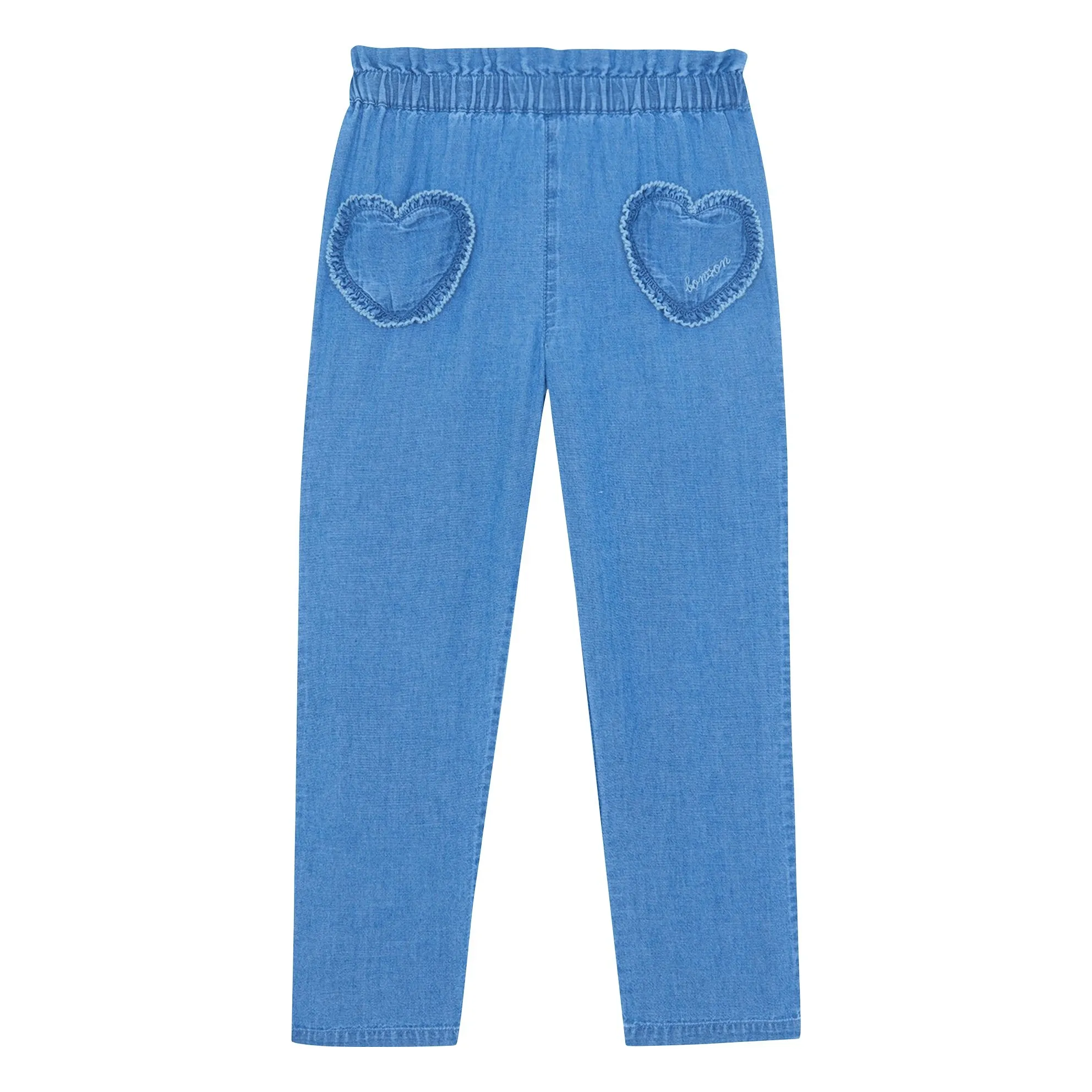 Bonton Blue Buck Heart Pockets Jeans