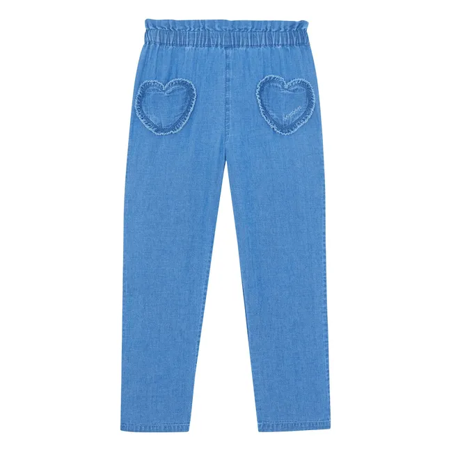 Buck Heart Pockets Jeans | Blue
