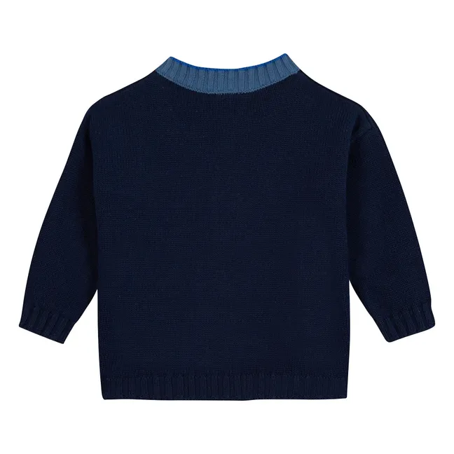 Cardigan Lucas | Bleu nuit