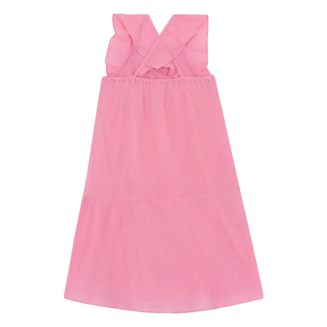 Neptune Smocked Dress | Candy pink
