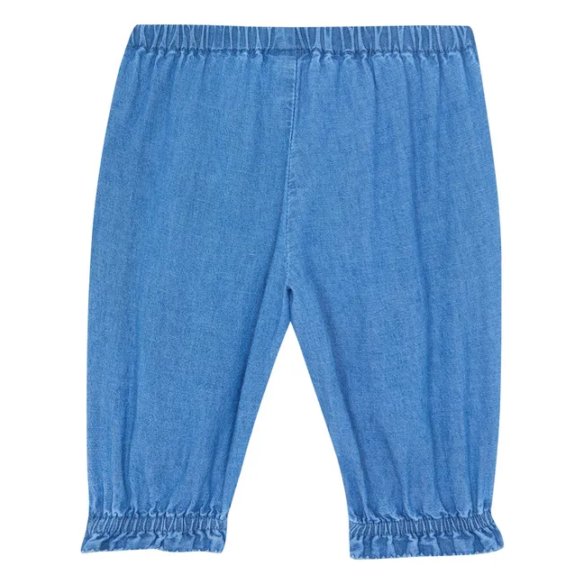 Pantalon Noodle Chambray | Bleu jean