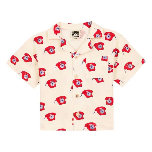Chemise Las Vegas Téléphones Bébé | Rouge