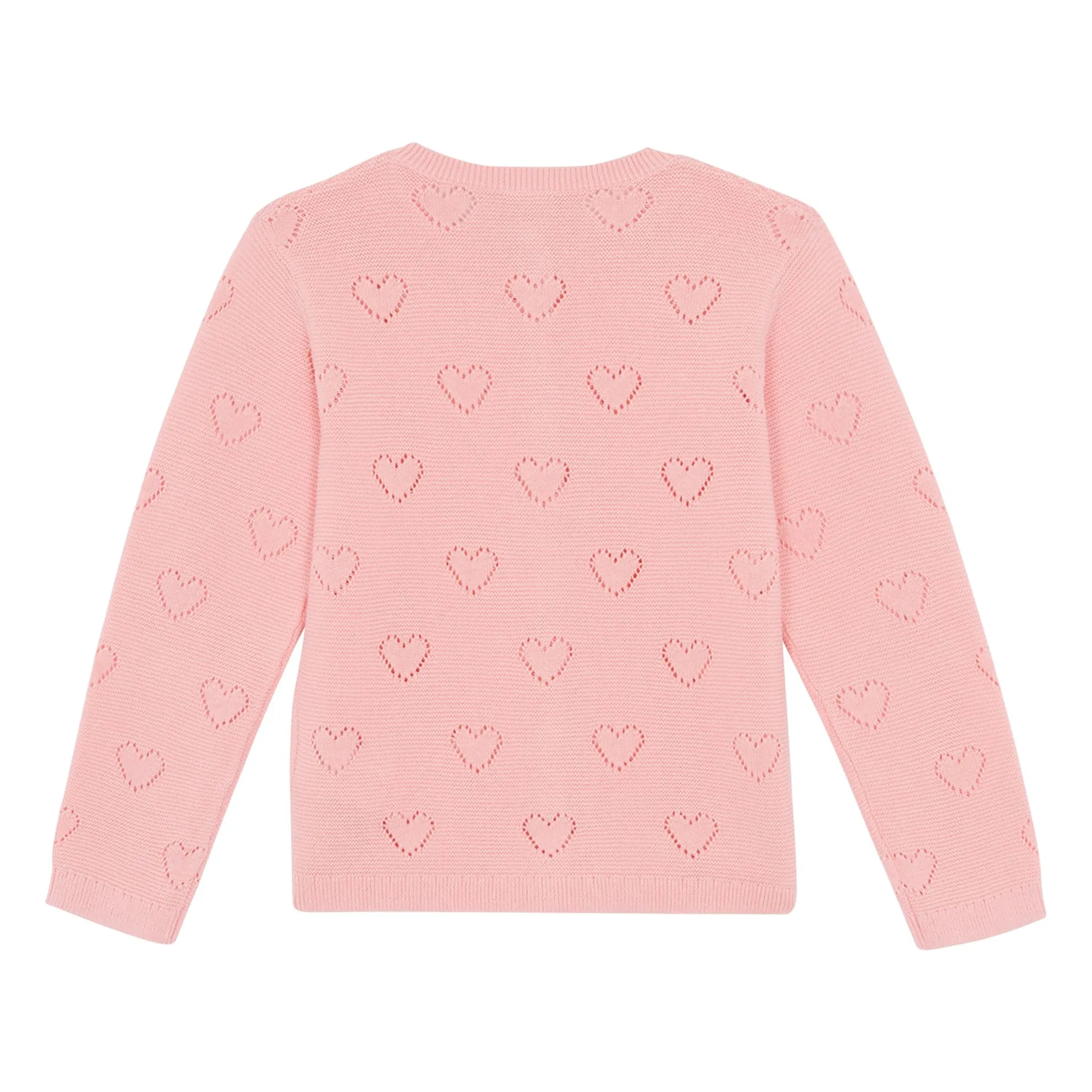 Cardigan Lilou Cœurs | Rose- Image produit n°2