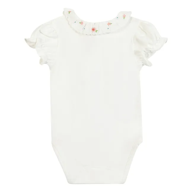 Body Col Claudine Feston Fleurs | Ecru